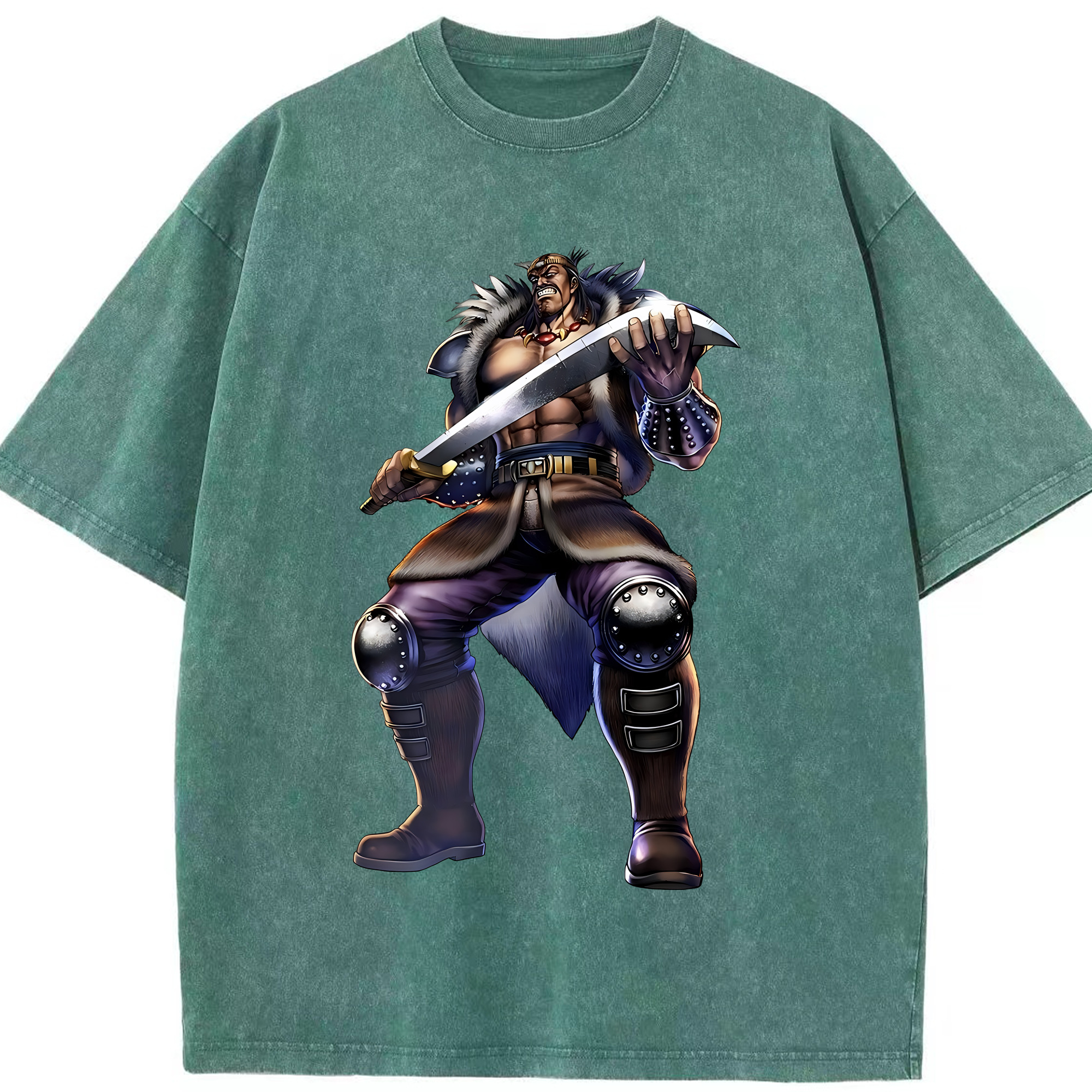 （画像用） 北斗の拳 Fist of the North Star 綿100% ヴィンテージ風 半袖Tシャツ（フロントプリント）